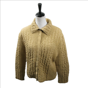 Ubu Tan/Brown Reversible Soft Puffer Jacket Size Large